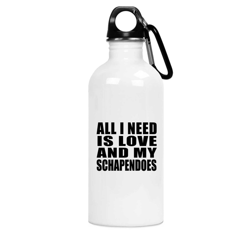 All I Need Is Love And My Schapendoes - Water Bottle