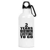 2nd Anniversary 2 Years Down Lifetime To Go - Water Bottle
