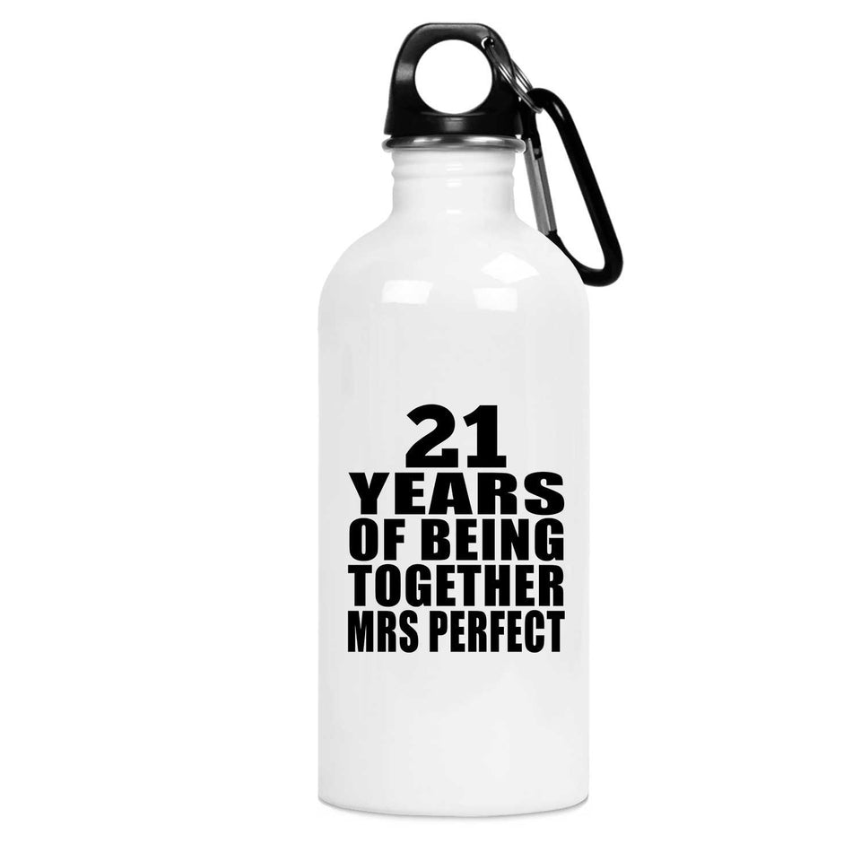 21st Anniversary 21 Years Of Being Mrs Perfect - Water Bottle