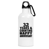 Happy 32nd Anniversary 32 Years & Counting - Water Bottle