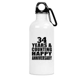Happy 34th Anniversary 34 Years & Counting - Water Bottle