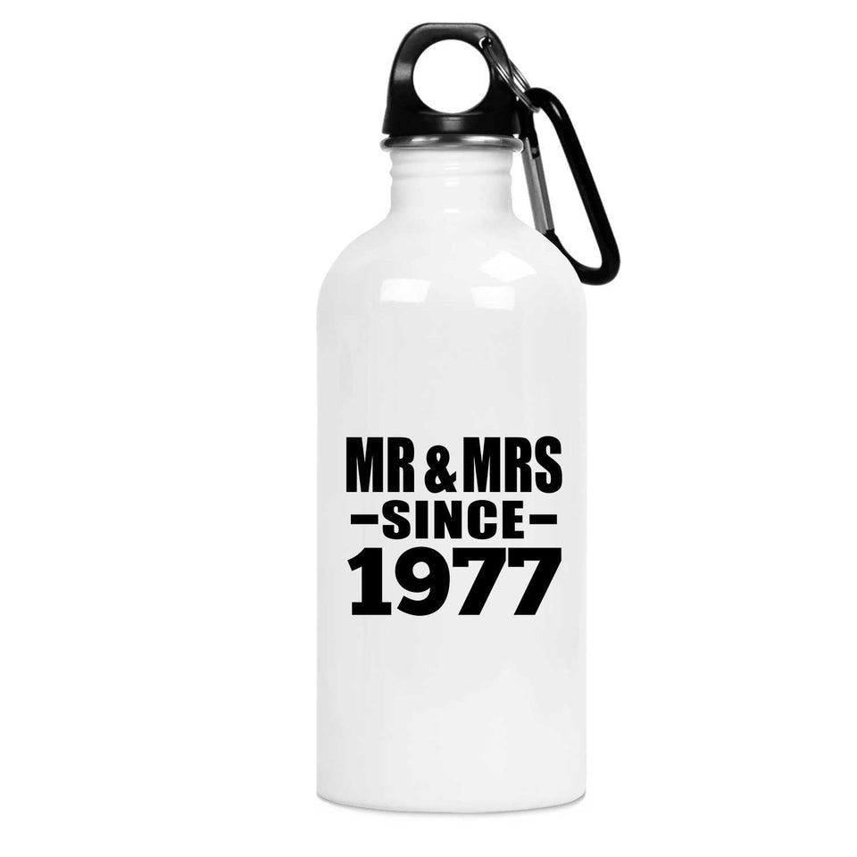 47th Anniversary Mr & Mrs Since 1977 - Water Bottle