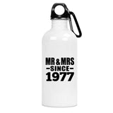 47th Anniversary Mr & Mrs Since 1977 - Water Bottle