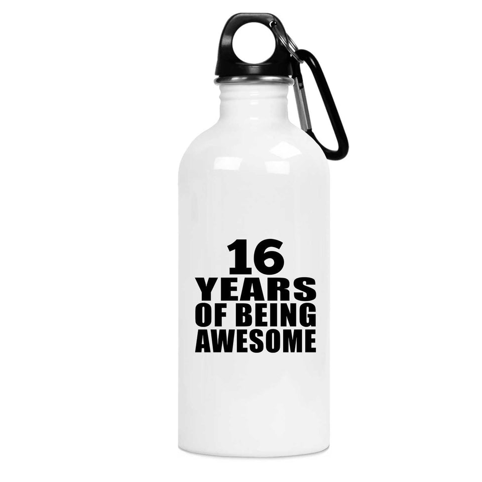 16th Birthday 16 Years Of Being Awesome - Water Bottle