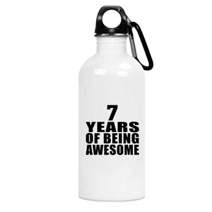 7th Birthday 7 Years Of Being Awesome - Water Bottle