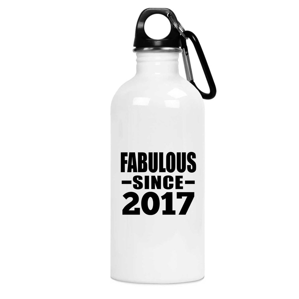 7th Birthday Fabulous Since 2017 - Water Bottle