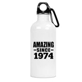 50th Birthday Amazing Since 1974 - Water Bottle