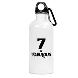 7th Birthday 7 & Fabulous - Water Bottle