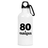 80th Birthday 80 & Fabulous - Water Bottle