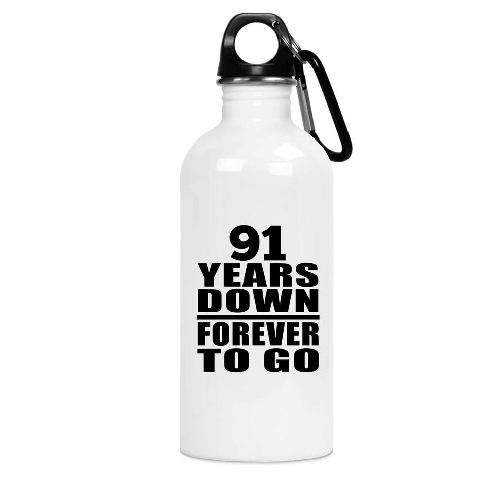 91st Anniversary 91 Years Down Forever to Go - Water Bottle