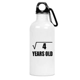 2nd Birthday Square Root of 4 Years Old - Water Bottle