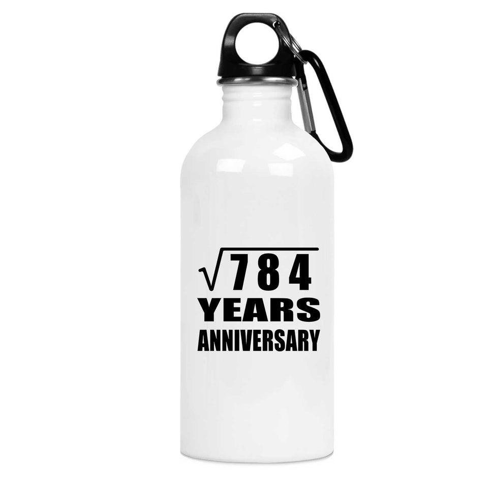 28th Anniversary Square Root of 784 Years Anniversary - Water Bottle