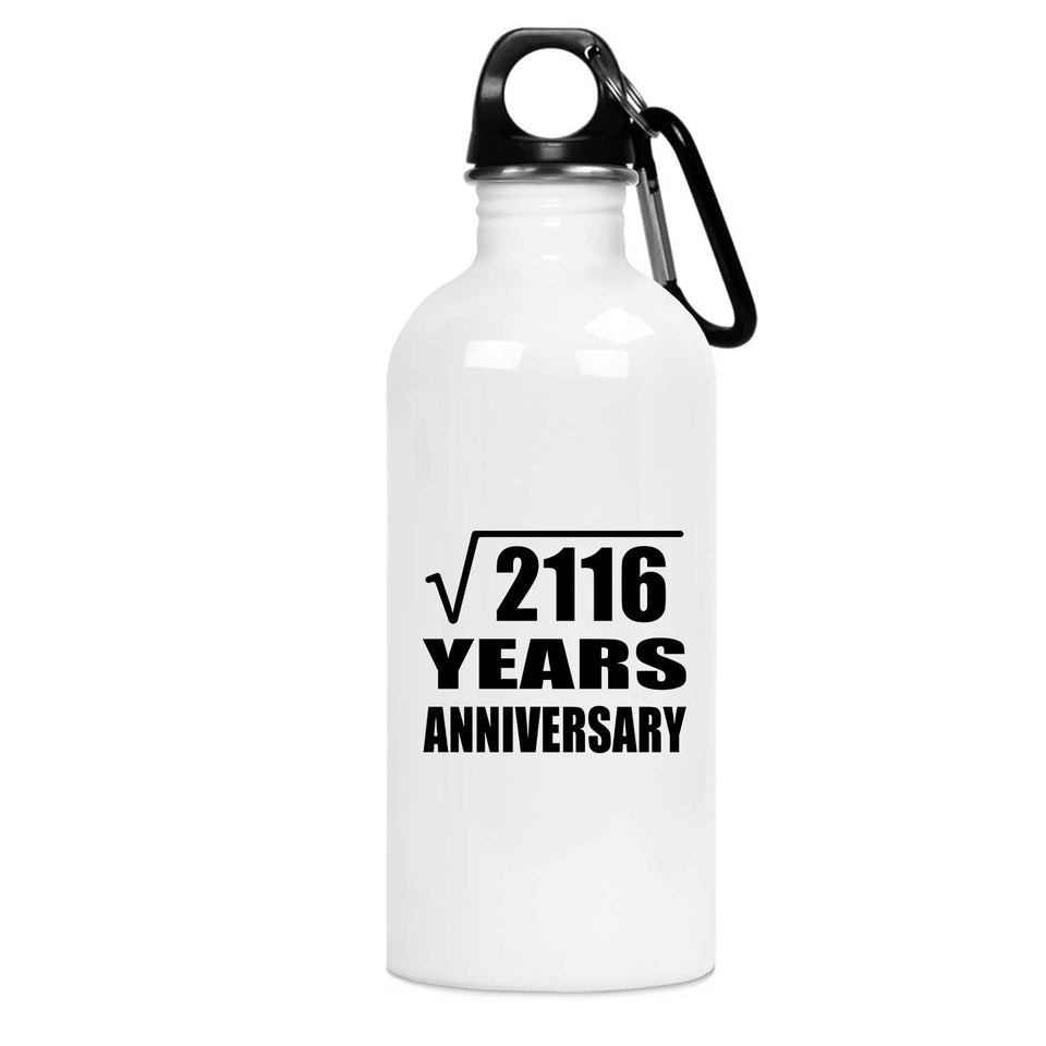 46th Anniversary Square Root of 2116 Years Anniversary - Water Bottle