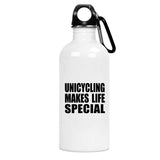 Unicycling Makes Life Special - Water Bottle