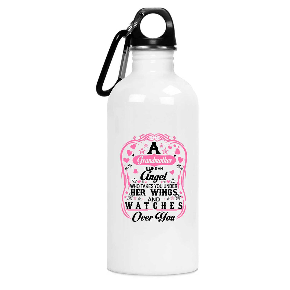 Grandmother Is Like An Angel Takes You Under Her Wings - Water Bottle