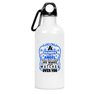 Grandpa Is Like An Angel Takes You Under His Wings - Water Bottle