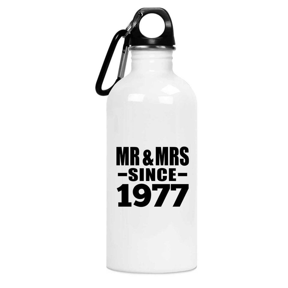 47th Anniversary Mr & Mrs Since 1977 - Water Bottle