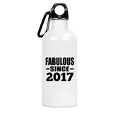 7th Birthday Fabulous Since 2017 - Water Bottle