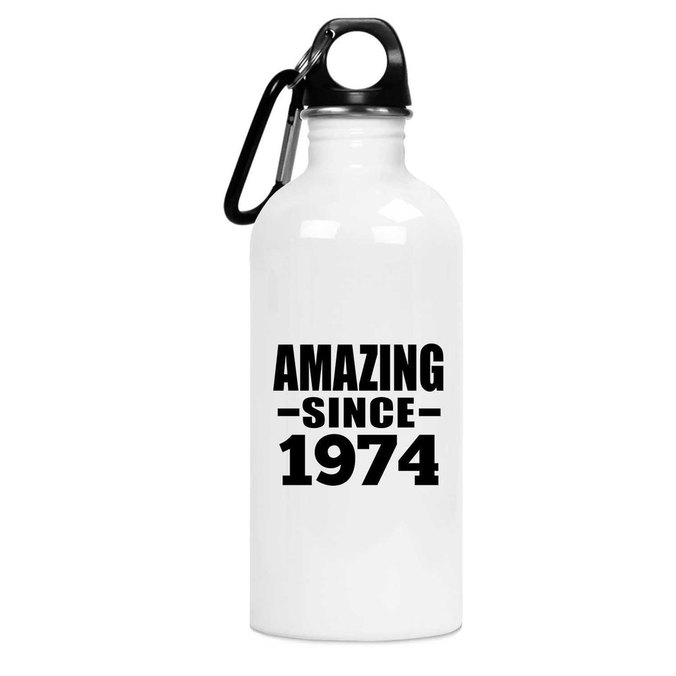50th Birthday Amazing Since 1974 - Water Bottle