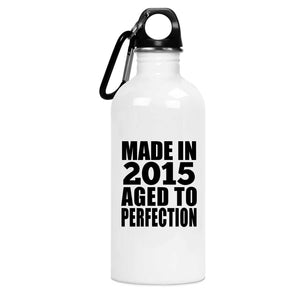 9th Birthday Made In 2015 Aged to Perfection - Water Bottle