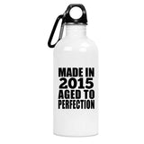 9th Birthday Made In 2015 Aged to Perfection - Water Bottle