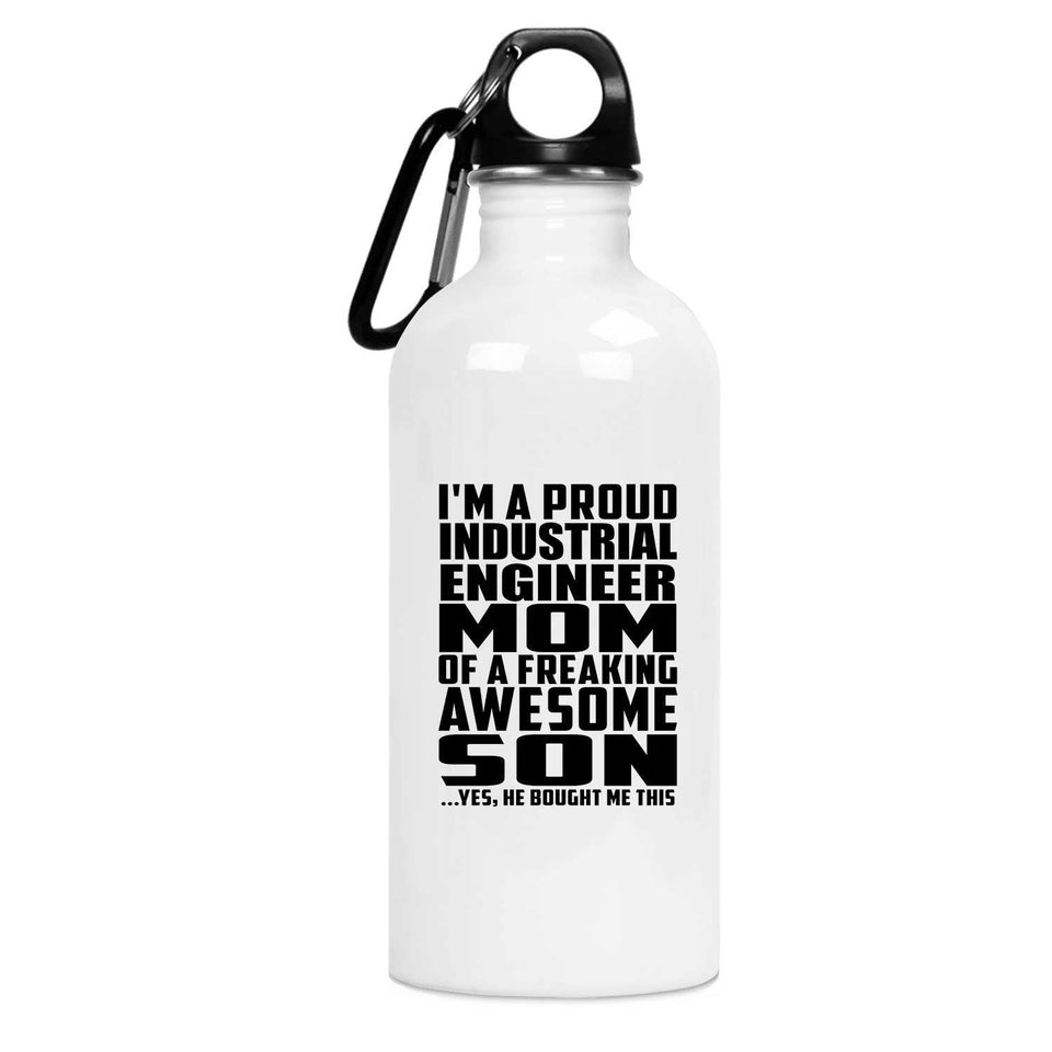 Proud Industrial Engineer Mom Of Awesome Son - Water Bottle