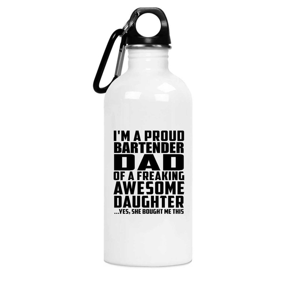 Proud Bartender Dad Of Awesome Daughter - Water Bottle