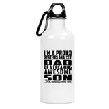 Proud Systems Analyst Dad Of Awesome Son - Water Bottle