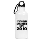 Stationary Engineer Established EST. 2019 - 20oz Water Bottle