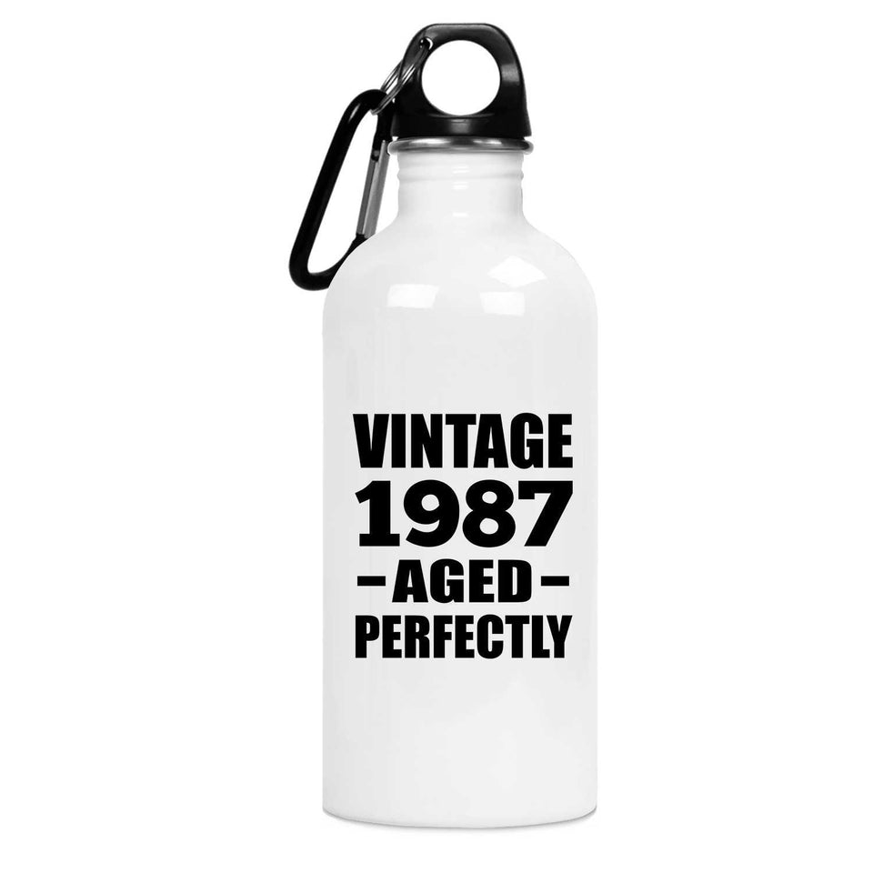 37th Birthday Vintage 1987 Aged Perfectly - Water Bottle