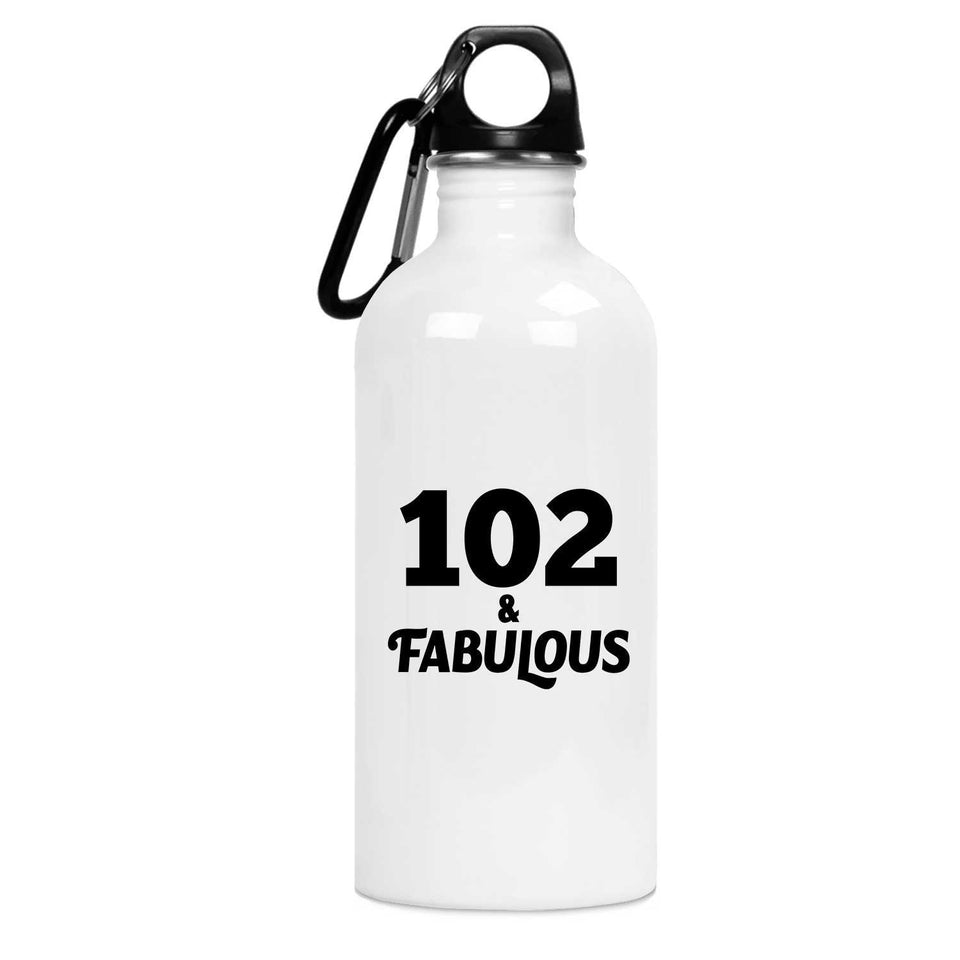 102nd Birthday 102 & Fabulous - Water Bottle