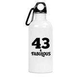 43rd Birthday 43 & Fabulous - Water Bottle