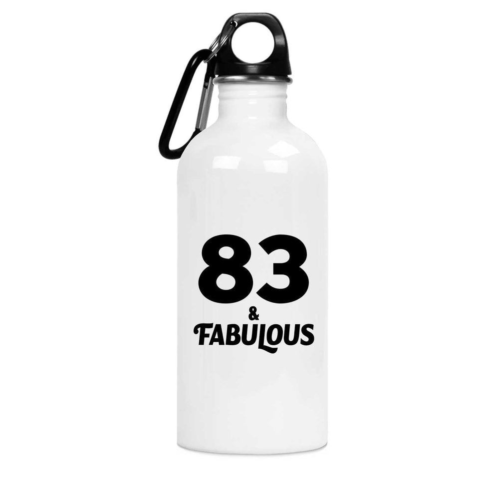 83rd Birthday 83 & Fabulous - Water Bottle