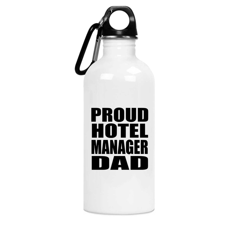 Proud Hotel Manager Dad - Water Bottle