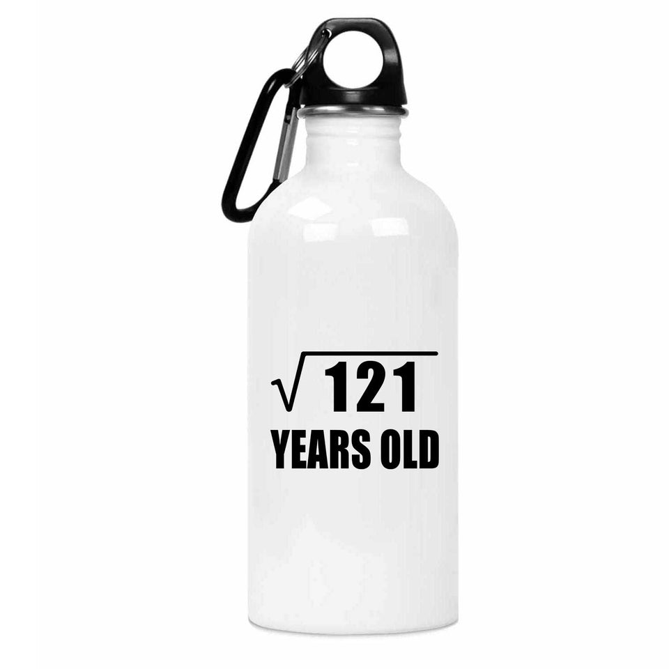 11th Birthday Square Root of 121 Years Old - Water Bottle