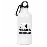 2nd Anniversary Square Root of 4 Years Anniversary - Water Bottle