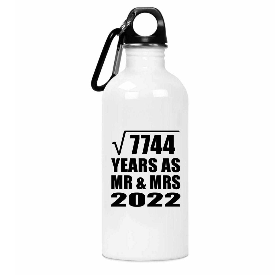 88th Anniversary Square Root of 7744 Years As Mr & Mrs 2022 - Water Bottle