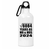 78th Anniversary Square Root of 6084 Years As Mr & Mrs 2024 - Water Bottle