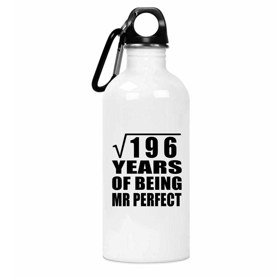 14th Anniversary Square Root of 196 Years of Mr Perfect - Water Bottle