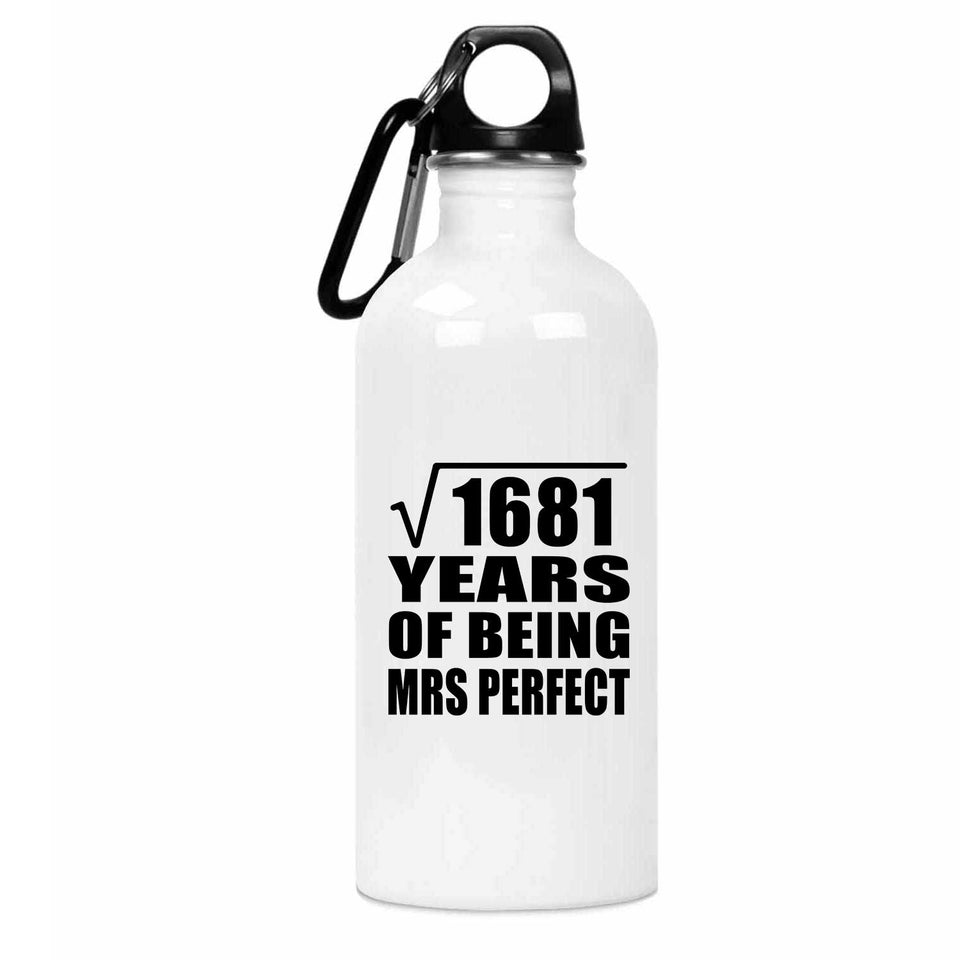 41st Anniversary Square Root of 1681 Years of Mrs Perfect - Water Bottle