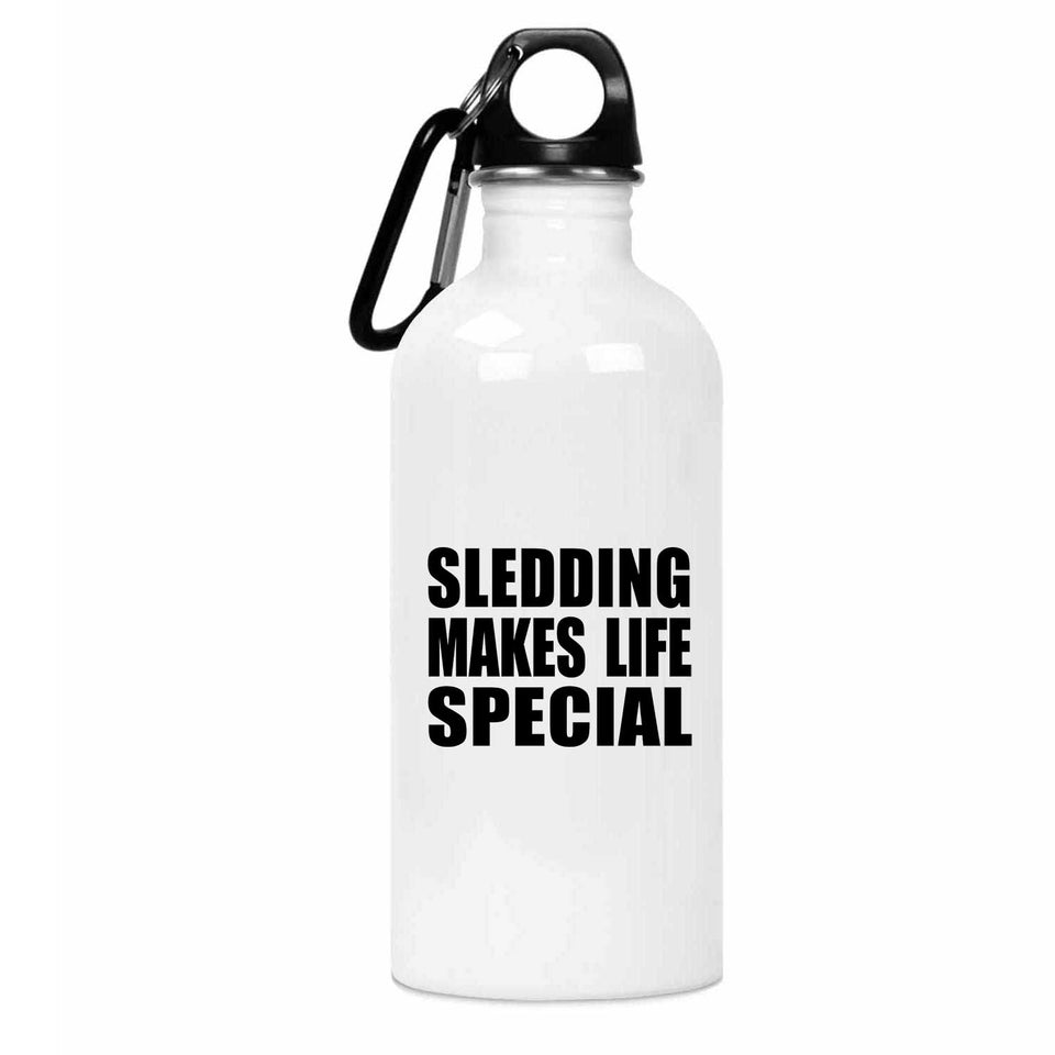 Sledding Makes Life Special - Water Bottle