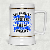 The Smallest Hands Make The Biggest Mark On Dad's Heart - Beer Stein