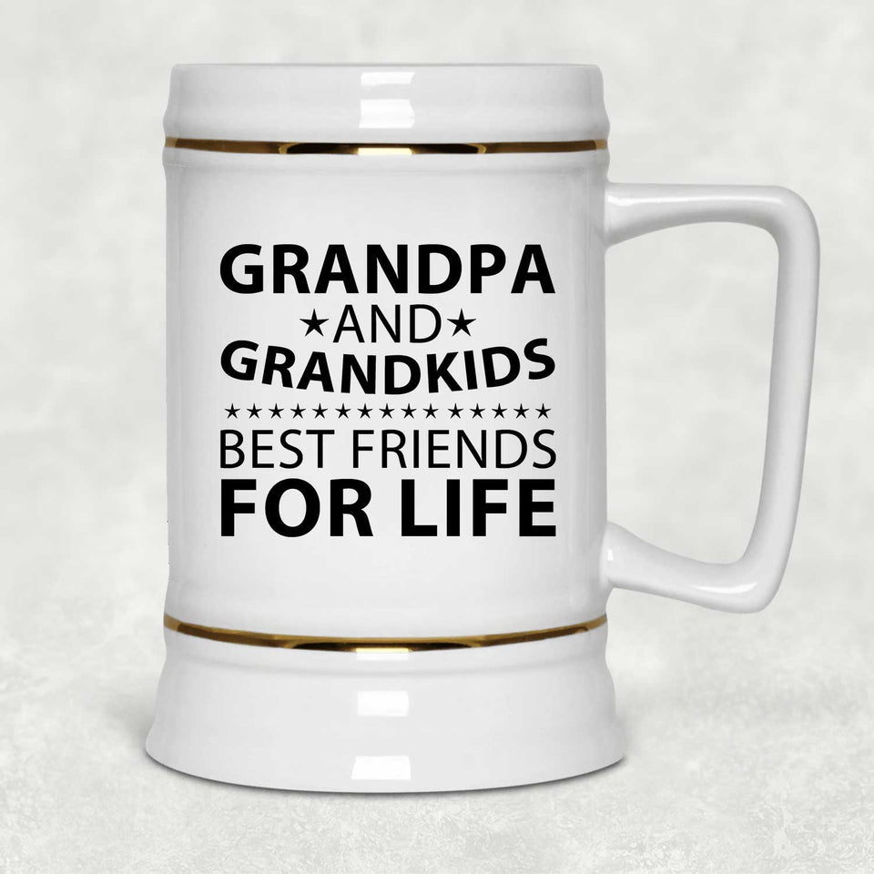 Grandpa and Grandkids, Best Friends For Life - Beer Stein
