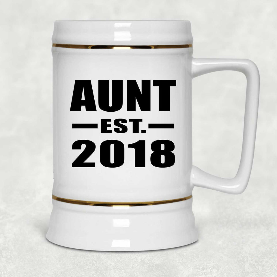 Aunt Established EST. 2018 - Beer Stein