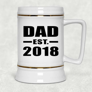 Dad Established EST. 2018 - Beer Stein