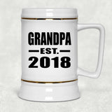 Grandpa Established EST. 2018 - Beer Stein