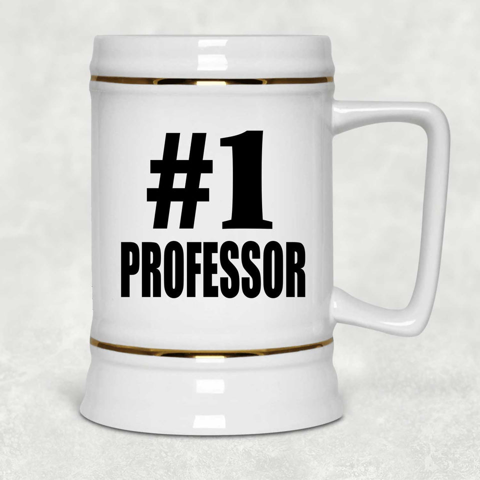Number One #1 Professor - Beer Stein