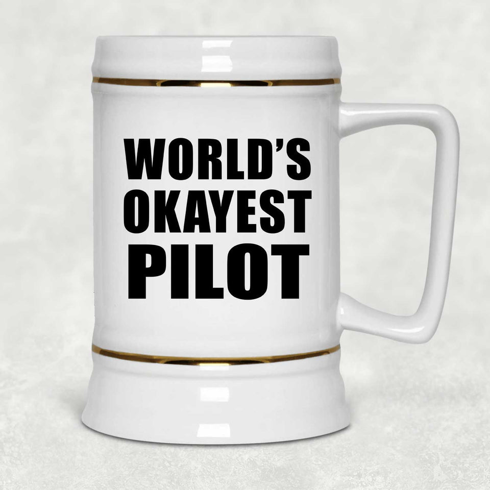 World's Okayest Pilot - Beer Stein