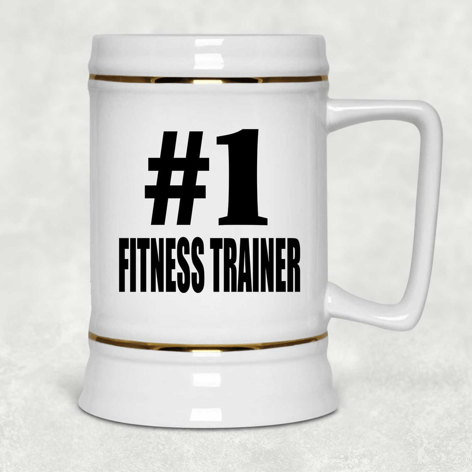 Number One #1 Fitness Trainer - Beer Stein