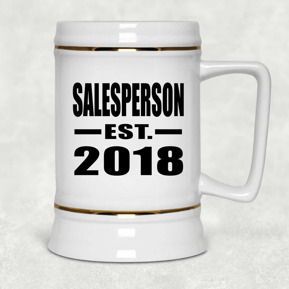 Salesperson Established EST. 2018 - Beer Stein